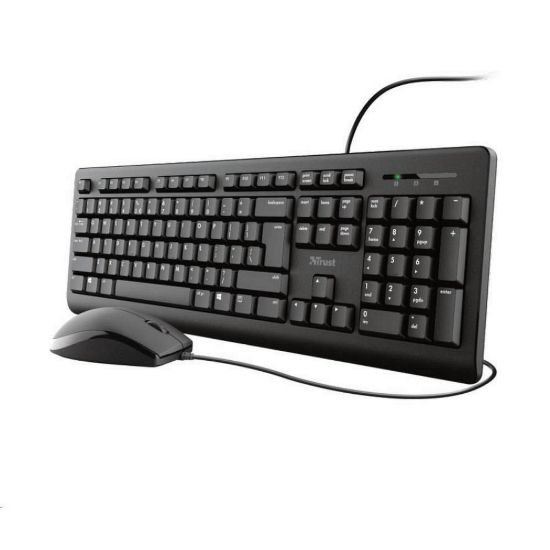 Obrázek TRUST set klávesnice + myš PRIMO, USB, US
