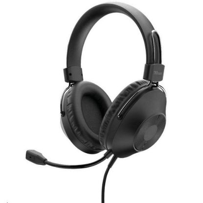 Obrázek TRUST sluchátka s mikrofonem HS- 250 Over- Ear USB Headset