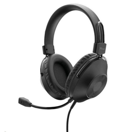 Obrázek TRUST sluchátka s mikrofonem Ozo Over- Ear USB Headset