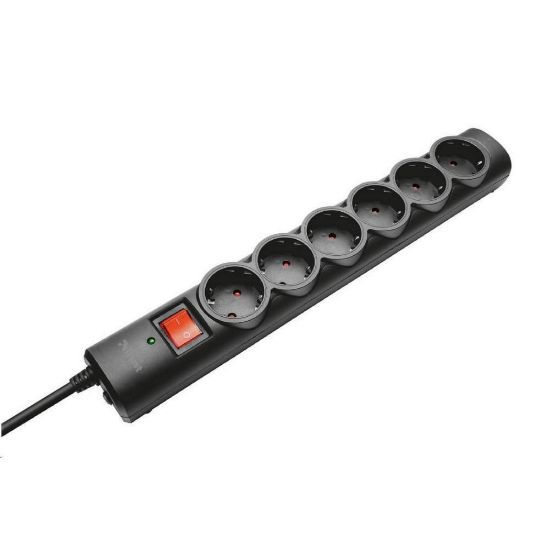 Obrázek TRUST Surge Protector, Prodlužovací přívod, přepěťová ochrana 6 portů