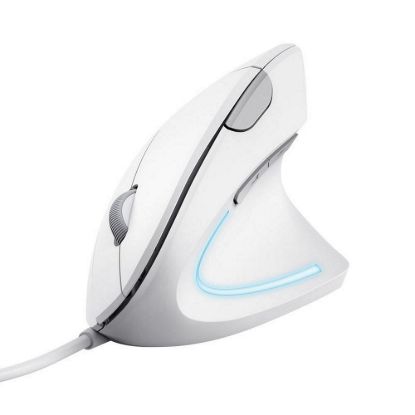 Obrázek TRUST vertikální myš Verto ergonomická myš, USB, bílá