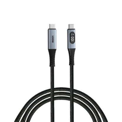 Obrázek VERBATIM Kabel USB- C Sync & Charge, 100 W, s displejem, 120cm
