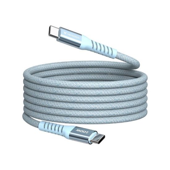 Obrázek VERBATIM Kabel USB- C Sync & Charge, 100 W, Magnetický, 120cm, modrá