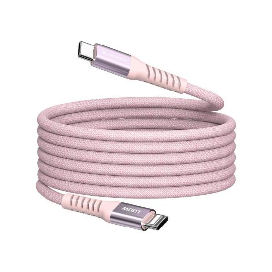 Obrázek VERBATIM Kabel USB- C Sync & Charge, 100 W, Magnetický, 120cm, růžová