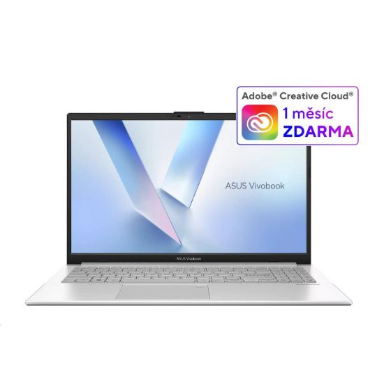 Obrázek ASUS NTB Vivobook Go 15 (E1504TA- BQ163 W), N150, 15.6" FHD, 8 GB, 128 GB UFS, UHD, W11 Home, Cool Silver