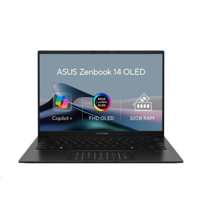 Obrázek ASUS NTB Zenbook 14 (UM3406GA- OLED171 W), AI 5 430, 14" WUXGA, 16 GB, 512 GB SSD, Radeon, W11 Home, Jade Black