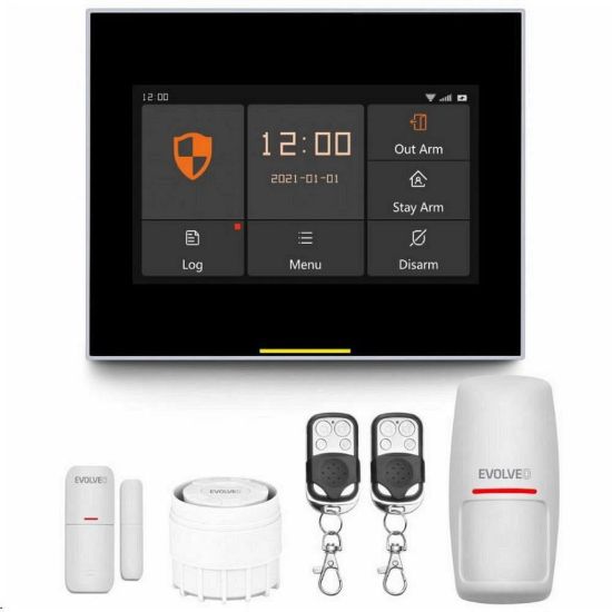 Obrázek EVOLVEO Alarmex Pro, chytrý bezdrátový Wi- Fi/ GSM alarm