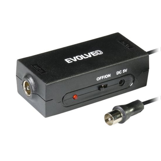 Obrázek EVOLVEO Amp 1, anténní zesilovač FM/ DAB+/ DVB- T2, filtr LTE, 4G, 5G
