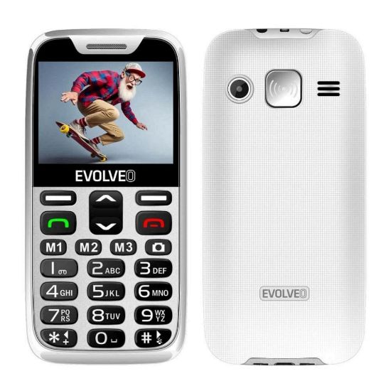 Obrázek EVOLVEO EasyPhone XR, mobilní telefon pro seniory s nabíjecím stojánkem, bílá
