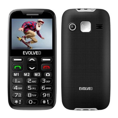 Obrázek EVOLVEO EasyPhone XR, mobilní telefon pro seniory s nabíjecím stojánkem, černá