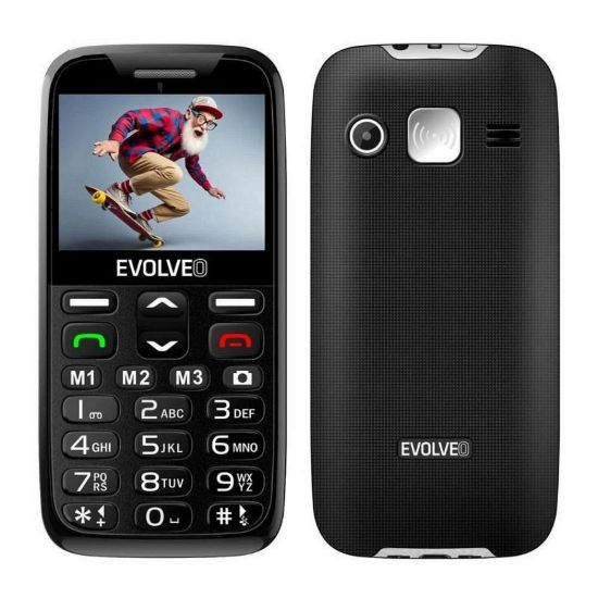 Obrázek EVOLVEO EasyPhone XR, mobilní telefon pro seniory s nabíjecím stojánkem, černá