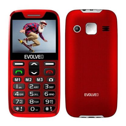 Obrázek EVOLVEO EasyPhone XR, mobilní telefon pro seniory s nabíjecím stojánkem, červená