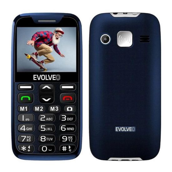 Obrázek EVOLVEO EasyPhone XR, mobilní telefon pro seniory s nabíjecím stojánkem, modrá