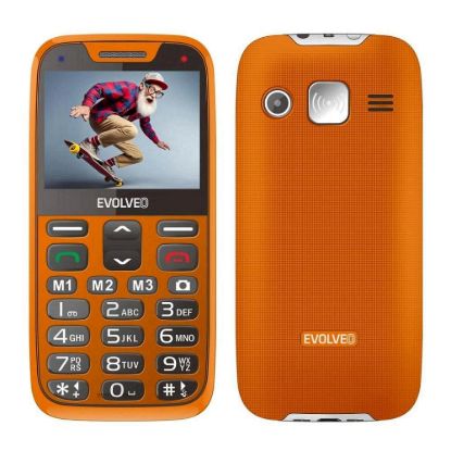 Obrázek EVOLVEO EasyPhone XR, mobilní telefon pro seniory s nabíjecím stojánkem, oranžová