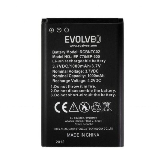Obrázek EVOLVEO originální baterie 1000 mAh pro EasyPhone FP, FS