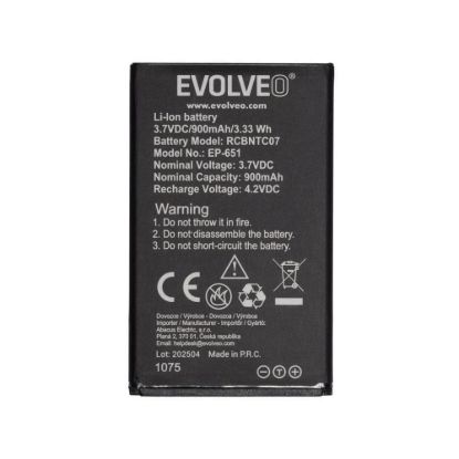 Obrázek EVOLVEO originální baterie 900 mAh pro EasyPhone XG (EP- 650)