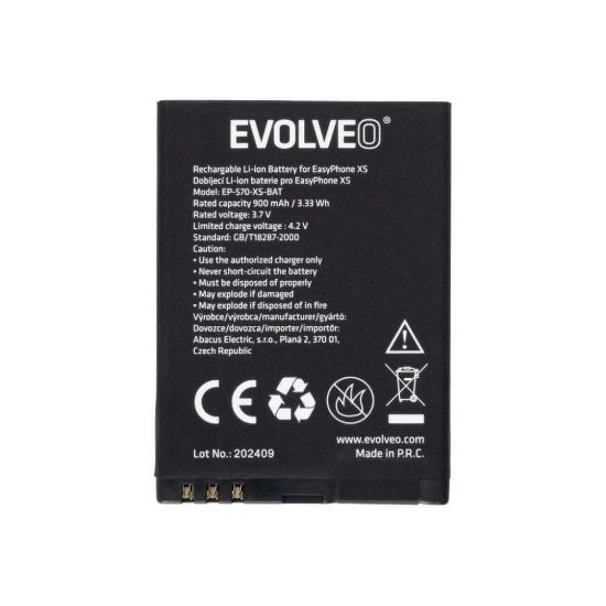 Obrázek EVOLVEO originální baterie 900 mAh pro EasyPhone XS (EP- 570)