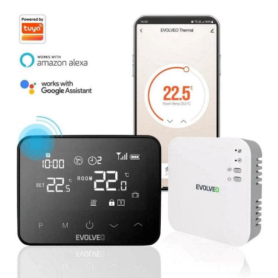 Obrázek EVOLVEO Thermal, chytrý bezdrátový programovatelný termostat