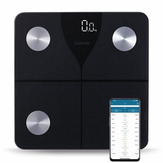 Obrázek Salente SlimFit, osobní diagnostická fitness váha, Bluetooth, černá