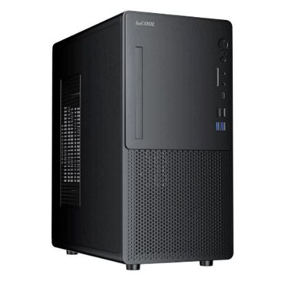 Obrázek 1stCOOL skříň STEP Premium 2 ver.2, micro tower, AU, USB 3.0, USB- C, bez zdroje, černá
