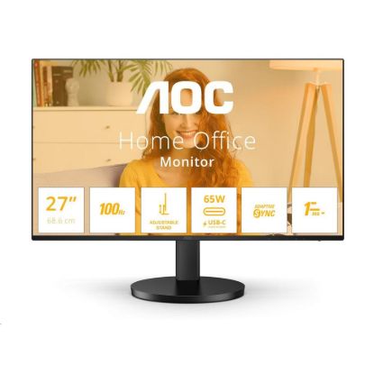 Obrázek AOC MT IPS LCD WLED 27" Q27B3CF2 - IPS panel, 100 Hz, 2560 x 1440, HDMI, USB- C, USB 3.2, repro, nast. vyska