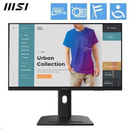 Obrázek MSI PC AiO Modern AM273QP AI 1UMG- 424XEU, Ultra 7 155H, 27" WQHD, Anti- Glare, 16 GB, 1 TB SSD, N/ A, No OS, Black