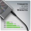 Obrázek AXAGON EEM2- 20GD, USB- C 20Gbps externí box pro dva M.2 NVMe SSD s funkcí klonování