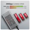Obrázek AXAGON EEM2- 20GD, USB- C 20Gbps externí box pro dva M.2 NVMe SSD s funkcí klonování
