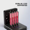 Obrázek AXAGON ADSA- M2C44, USB4 dokovací stanice pro 4× M.2 NVMe SSD s funkcí klonování