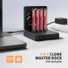 Obrázek AXAGON ADSA- M2C44, USB4 dokovací stanice pro 4× M.2 NVMe SSD s funkcí klonování