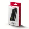 Obrázek AXAGON EEM2- SD2B, USB- C 10Gbps externí box s displejem pro M.2 NVMe/ SATA SSD, bezšroubkový, černý