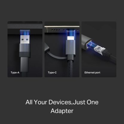 Obrázek TP- Link UE310C USB- C/ Ethernet síťový adaptér (1xUSB3.0 - > 1xGbE)