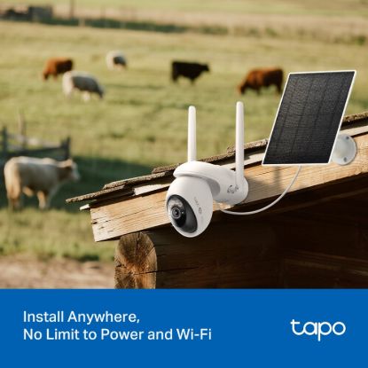 Obrázek TP- Link Tapo C665G KIT venkovní 4G LTE kamera, solární panel (8MP, 4K, 2168p, IR, 4G LTE, micro SD card, IP65)