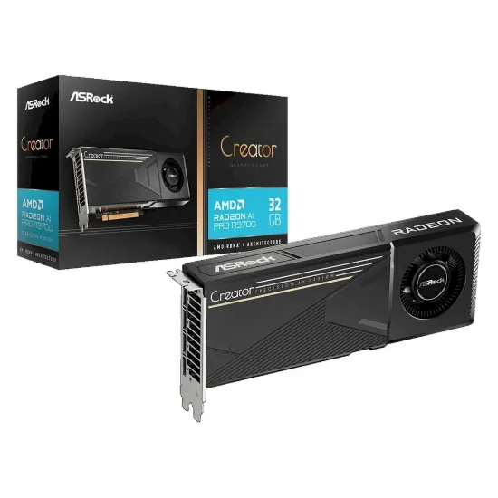 Obrázek GPU Asrock Radeon AI PRO R9700 Creator 32G GDDR6