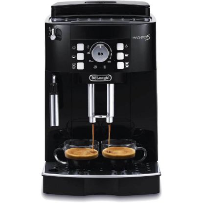 Obrázek DeLonghi ECAM 21.117.B automatický kávovar, 15 bar, vestavěný mlýnek, dva šálky najednou, tryska na páru, černý