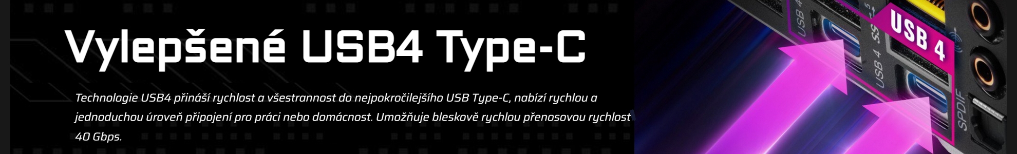 USB4 Type-C Ports (40 Gb/s)