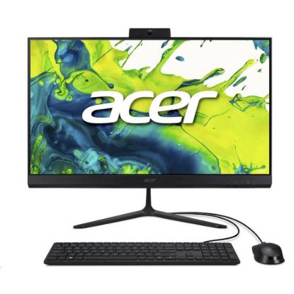 Obrázek ACER PC AiO Aspire C24- 2G_UUBR57430U_65 W, R5 7430U, 23.8" FHD, 8 GB, 512 GB SSD, UHD, W11H, Black