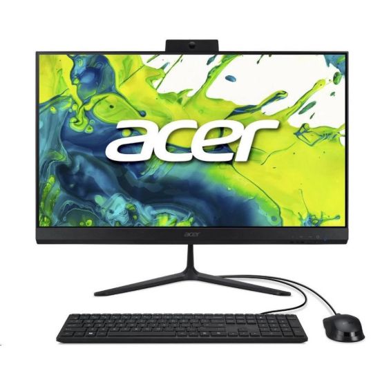 Obrázek ACER PC AiO Aspire C24- 2G_LUBR75825U_65 W, R7 5825U, 23.8" FHD, 16 GB, 512 GB SSD, UHD, W11H, Black