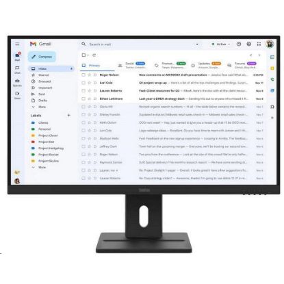 Obrázek LENOVO LCD E27- 40 - 27", IPS, 16: 9, 1920 x 1080, 100 Hz, 300cd/ m2, 1500: 1, 4 ms(GtG), VGA, DP, HDMI, Pivot, repro