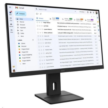 Obrázek LENOVO LCD E27- 40 - 27", IPS, 16: 9, 1920 x 1080, 100 Hz, 300cd/ m2, 1500: 1, 4 ms(GtG), VGA, DP, HDMI, Pivot, repro