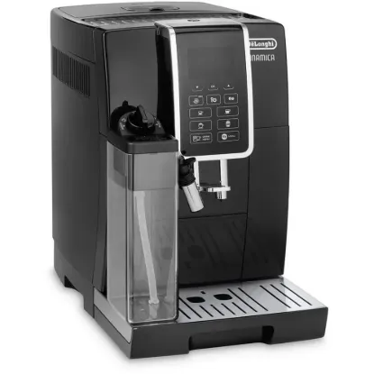 Obrázek DeLonghi Dinamica ECAM 350.55.B automatický kávovar, 15 bar, vestavěný mlýnek, mléčný systém, zásobník na mletou kávu
