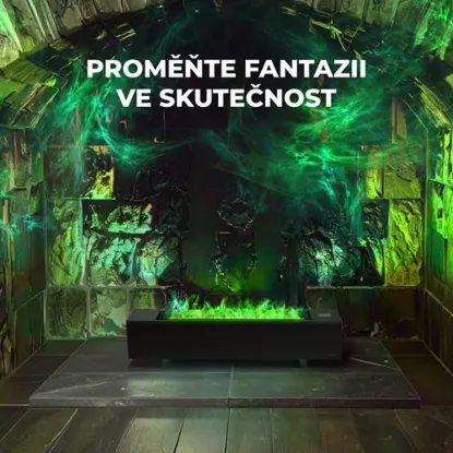 Obrázek AENO FH2S Chytré Topení,konvekce + efekt plamene, 2000W, Černá