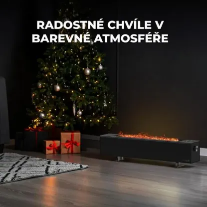 Obrázek AENO FH2S Chytré Topení,konvekce + efekt plamene, 2000W, Černá