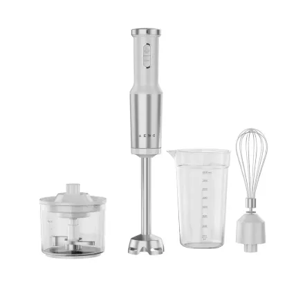 Obrázek Tyčový mixér HB4W - 1200W, 9000 - 14500 ot./min, šlehač, sekáček, nádoba, Bílá