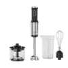 Obrázek Tyčový mixér HB4B - 1200W, 9000 - 14500 ot./min, šlehač, sekáček, nádoba, Černá