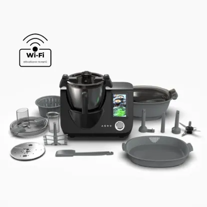 Obrázek AENO Varný robot CR1S, 1000W ohřev + 600W motor, 20 funkcí, vaření 37-120°C,5kg váha, 3,5L nerez mísa