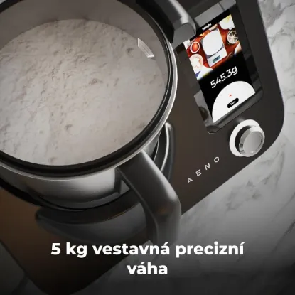 Obrázek AENO Varný robot CR1S, 1000W ohřev + 600W motor, 20 funkcí, vaření 37-120°C,5kg váha, 3,5L nerez mísa