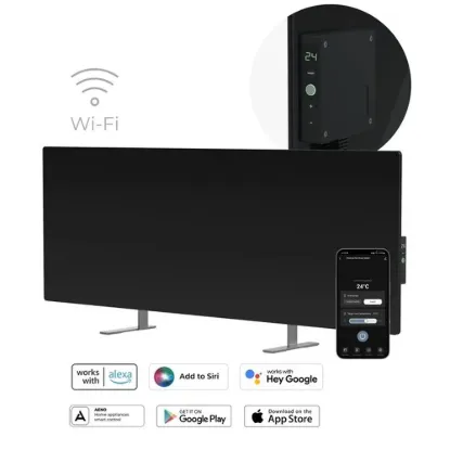 Obrázek AENO GH5s Chytré Topení, infrared + konvekce, tvrzené sklo,LED displej,  700W, Šedá