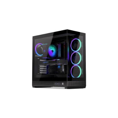 Obrázek Endorfy skříň Fishtank 6000 Corona, Průhledná bočnice, E- ATX, 4x ARGB 120mm, černá
