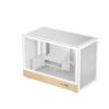 Obrázek DEEPCOOL Case CH260 WOOD WH, mATX, Průhledná bočnice, bílo- dřevěná